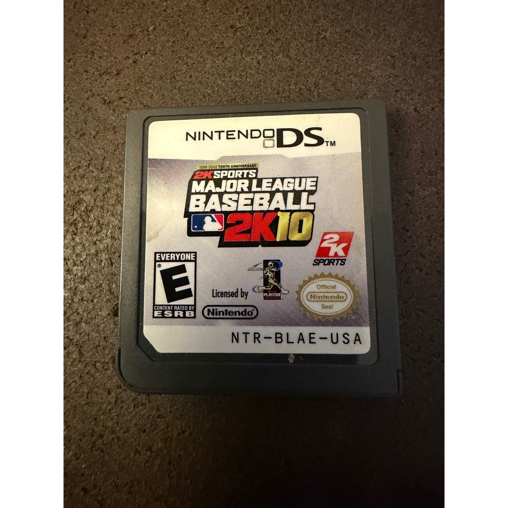 Major League Baseball 2K10 Nintendo DS MLB 2K10 NTR-BLAE-USA Authentic Cartridge